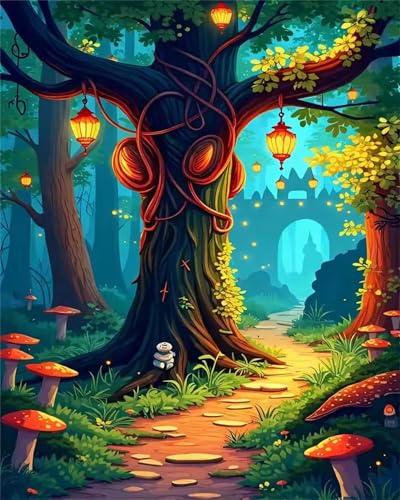 Puzzle 500 Teile für Erwachsene, EIN Herausforderndes Rätsel, Kreative Unterhaltung Puzzles Wunderschönes Dekoration Puzzle Geschenke, Thema:Cartoon Wald Pfad Puzzle 500 Teile für Erwachsene, EIN Herausforderndes Rätsel, Kreative Unterhaltung Puzzles Wunderschönes Dekoration Puzzle Geschenke, Thema:Cartoon Wald Pfad von Tainrun