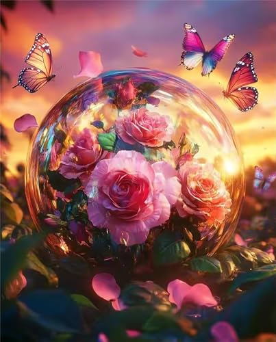 Puzzle 500 Teile für Erwachsene, EIN Herausforderndes Rätsel, Kreative Unterhaltung Puzzles Wunderschönes Dekoration Puzzle Geschenke, Thema:Gartenrose Sonne von Tainrun