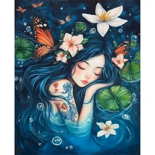 Puzzle 500 Teile für Erwachsene, EIN Herausforderndes Rätsel, Kreative Unterhaltung Puzzles Wunderschönes Dekoration Puzzle Geschenke, Thema:Mädchen Teichlilie Puzzle 500 Teile für Erwachsene, EIN Herausforderndes Rätsel, Kreative Unterhaltung Puzzles Wunderschönes Dekoration Puzzle Geschenke, Thema:Mädchen Teichlilie von Tainrun