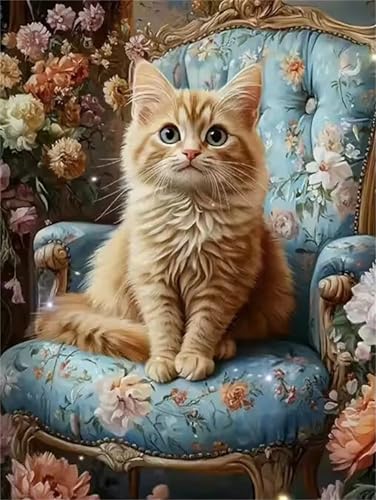 Puzzle 500 Teile für Erwachsene, EIN Herausforderndes Rätsel, Kreative Unterhaltung Puzzles Wunderschönes Dekoration Puzzle Geschenke, Thema:Retro Sofa Katze von Tainrun