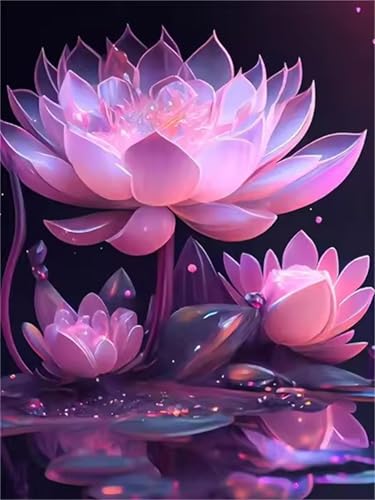 Puzzle 500 Teile für Erwachsene, EIN Herausforderndes Rätsel, Kreative Unterhaltung Puzzles Wunderschönes Dekoration Puzzle Geschenke, Thema:Rosa Lotus von Tainrun