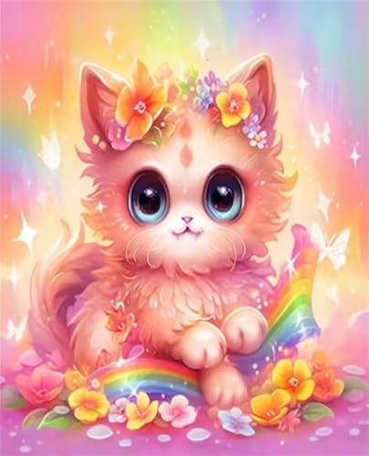 Puzzle 500 Teile für Erwachsene, EIN Herausforderndes Rätsel, Kreative Unterhaltung Puzzles Wunderschönes Dekoration Puzzle Geschenke, Thema:Rosa Regenbogenkatze Puzzle 500 Teile für Erwachsene, EIN Herausforderndes Rätsel, Kreative Unterhaltung Puzzles Wunderschönes Dekoration Puzzle Geschenke, Thema:Rosa Regenbogenkatze von Tainrun