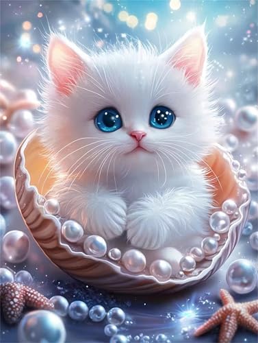 Puzzle 500 Teile für Erwachsene, EIN Herausforderndes Rätsel, Kreative Unterhaltung Puzzles Wunderschönes Dekoration Puzzle Geschenke, Thema:Seestern Katze von Tainrun