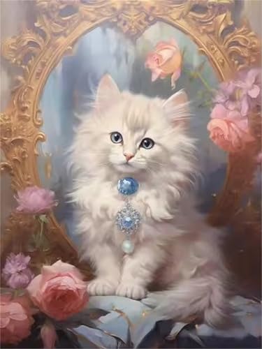 Puzzle 500 Teile für Erwachsene, EIN Herausforderndes Rätsel, Kreative Unterhaltung Puzzles Wunderschönes Dekoration Puzzle Geschenke, Thema:Spiegel Blume Katze Puzzle 500 Teile für Erwachsene, EIN Herausforderndes Rätsel, Kreative Unterhaltung Puzzles Wunderschönes Dekoration Puzzle Geschenke, Thema:Spiegel Blume Katze von Tainrun