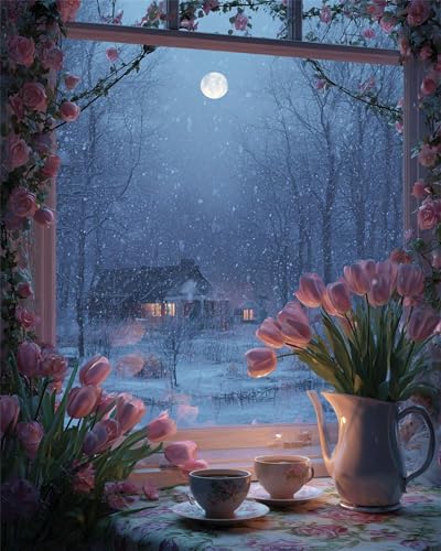 Puzzle 500 Teile für Erwachsene, EIN Herausforderndes Rätsel, Kreative Unterhaltung Puzzles Wunderschönes Dekoration Puzzle Geschenke, Thema:Winter Nacht Schnee Puzzle 500 Teile für Erwachsene, EIN Herausforderndes Rätsel, Kreative Unterhaltung Puzzles Wunderschönes Dekoration Puzzle Geschenke, Thema:Winter Nacht Schnee von Tainrun