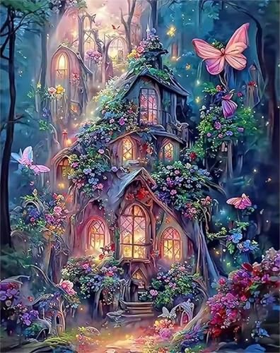 Puzzle 500 Teile für Erwachsene, EIN Herausforderndes Rätsel, Kreative Unterhaltung Puzzles Wunderschönes Dekoration Puzzle Geschenke, Thema:Woods Haus von Tainrun