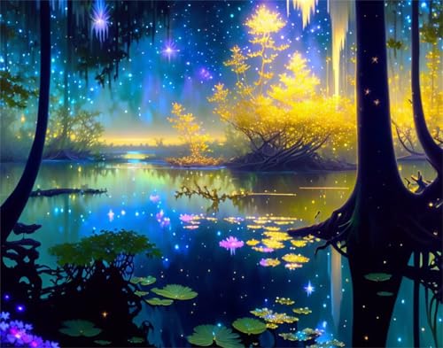Puzzle 500 Teile für Erwachsene, Lotus-Teichbaum 52x38cm Puzzle Erwachsene 500 Teile Lernspiel Herausforderung Spielzeug, Geschicklichkeitsspiel für die ganze Familie von Tainrun