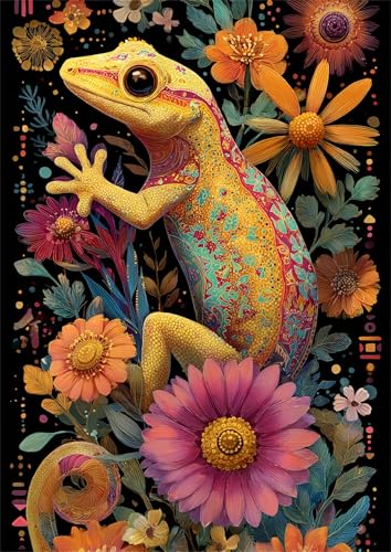 Puzzle 500 Teile für Erwachsene, Reptilien Blumen 52x38cm Puzzle Erwachsene 500 Teile Lernspiel Herausforderung Spielzeug, Geschicklichkeitsspiel für die ganze Familie Puzzle 500 Teile für Erwachsene, Reptilien Blumen 52x38cm Puzzle Erwachsene 500 Teile Lernspiel Herausforderung Spielzeug, Geschicklichkeitsspiel für die ganze Familie von Tainrun