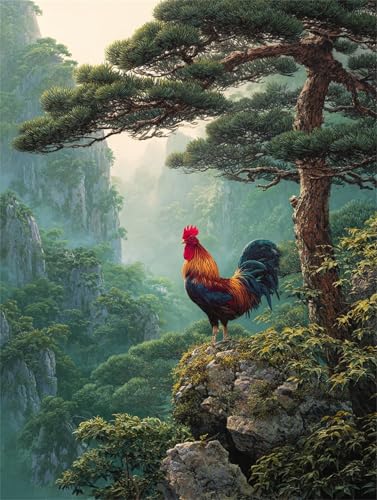 Puzzle 500 Teile für Erwachsene, Rooster Pine Cliff 52x38cm Puzzle Erwachsene 500 Teile Lernspiel Herausforderung Spielzeug, Geschicklichkeitsspiel für die ganze Familie Puzzle 500 Teile für Erwachsene, Rooster Pine Cliff 52x38cm Puzzle Erwachsene 500 Teile Lernspiel Herausforderung Spielzeug, Geschicklichkeitsspiel für die ganze Familie von Tainrun