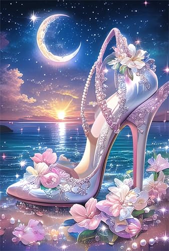 Puzzle 60 Teile für Erwachsene, High Heels Blumen 40x28cm Puzzle Erwachsene 60 Teile Lernspiel Herausforderung Spielzeug, Geschicklichkeitsspiel für die ganze Familie von Tainrun