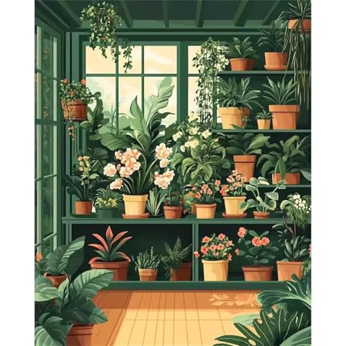 Puzzle 60 Teile für Erwachsene, Urbanes Pflanzenhaus 40x28cm Puzzle Erwachsene 60 Teile Lernspiel Herausforderung Spielzeug, Geschicklichkeitsspiel für die ganze Familie von Tainrun