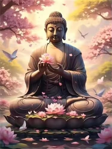 Puzzle 700 Teile,Puzzles für Erwachsene Buddha Rosa Lotus,EIN Herausforderndes Rätsel,puzzlespiele für Die Ganze Familie,Geschenke für Erwachsene und Kinder von Tainrun