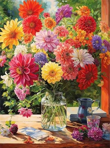 Puzzle 700 Teile,Puzzles für Erwachsene Rotes Gänseblümchen,EIN Herausforderndes Rätsel,puzzlespiele für Die Ganze Familie,Geschenke für Erwachsene und Kinder von Tainrun