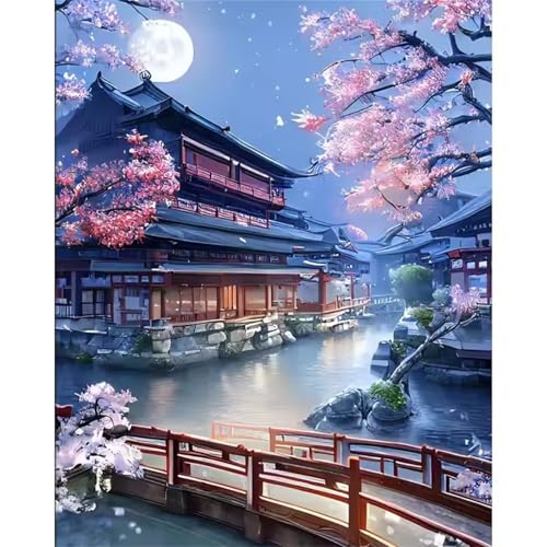 Puzzle 700 Teile Erwachsene,Puzzle für Erwachsene und Kinder 700 Teile,Gehirn-Herausforderung,Puzzles Pädagogisches Spiel,Puzzles mit Bach Brückenbaum-Motiv von Tainrun