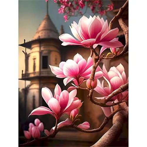 Puzzle 700 Teile Erwachsene,Puzzle für Erwachsene und Kinder 700 Teile,Gehirn-Herausforderung,Puzzles Pädagogisches Spiel,Puzzles mit Blumen Architektur-Motiv von Tainrun
