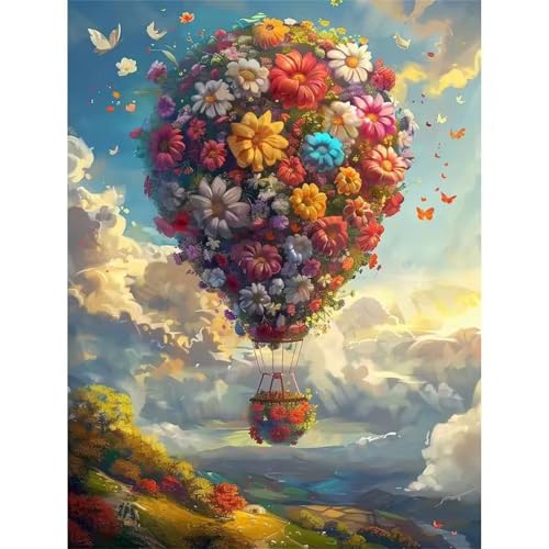 Puzzle 700 Teile Erwachsene,Puzzle für Erwachsene und Kinder 700 Teile,Gehirn-Herausforderung,Puzzles Pädagogisches Spiel,Puzzles mit Blumen-Ballon-Motiv von Tainrun