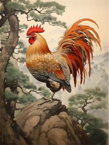 Puzzle 700 Teile Erwachsene,Puzzle für Erwachsene und Kinder 700 Teile,Gehirn-Herausforderung,Puzzles Pädagogisches Spiel,Puzzles mit Kiefern-Huhn-Motiv von Tainrun