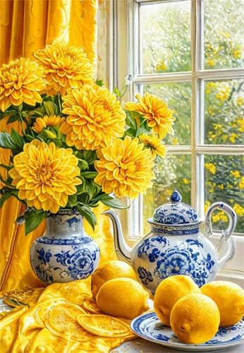 Puzzle 700 Teile für Erwachsene, Daisy Lemon Teekanne 52x38cm Puzzle Erwachsene 700 Teile Lernspiel Herausforderung Spielzeug, Geschicklichkeitsspiel für die ganze Familie von Tainrun