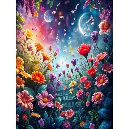 Puzzle 700 Teile für Erwachsene, Moon Note Blume 52x38cm Puzzle Erwachsene 700 Teile Lernspiel Herausforderung Spielzeug, Geschicklichkeitsspiel für die ganze Familie Puzzle 700 Teile für Erwachsene, Moon Note Blume 52x38cm Puzzle Erwachsene 700 Teile Lernspiel Herausforderung Spielzeug, Geschicklichkeitsspiel für die ganze Familie von Tainrun
