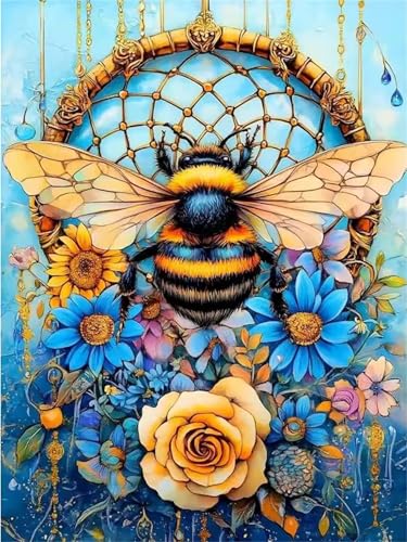 Puzzle 90 Teile Erwachsene Bienen-Blume, DIY Klassische Jigsaw Puzzles Legespiel, Geschicklichkeitsspiel für Die Ganze Familie, Puzzles Farbenfrohes für Home Dekoration von Tainrun