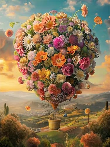 Puzzle 90 Teile Erwachsene Blumenballon-Landschaft, DIY Klassische Jigsaw Puzzles Legespiel, Geschicklichkeitsspiel für Die Ganze Familie, Puzzles Farbenfrohes für Home Dekoration Puzzle 90 Teile Erwachsene Blumenballon-Landschaft, DIY Klassische Jigsaw Puzzles Legespiel, Geschicklichkeitsspiel für Die Ganze Familie, Puzzles Farbenfrohes für Home Dekoration von Tainrun