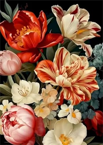 Puzzle 90 Teile Erwachsene Flower Bud Lily, DIY Klassische Jigsaw Puzzles Legespiel, Geschicklichkeitsspiel für Die Ganze Familie, Puzzles Farbenfrohes für Home Dekoration von Tainrun