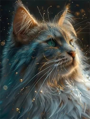 Puzzle 90 Teile Erwachsene Gold Ohr Katze, DIY Klassische Jigsaw Puzzles Legespiel, Geschicklichkeitsspiel für Die Ganze Familie, Puzzles Farbenfrohes für Home Dekoration von Tainrun