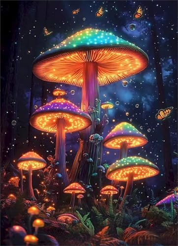 Puzzle 90 Teile Erwachsene Leuchtende Pilze, DIY Klassische Jigsaw Puzzles Legespiel, Geschicklichkeitsspiel für Die Ganze Familie, Puzzles Farbenfrohes für Home Dekoration Puzzle 90 Teile Erwachsene Leuchtende Pilze, DIY Klassische Jigsaw Puzzles Legespiel, Geschicklichkeitsspiel für Die Ganze Familie, Puzzles Farbenfrohes für Home Dekoration von Tainrun