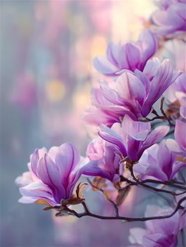 Puzzle 90 Teile Erwachsene Lila Magnolienblüten, DIY Klassische Jigsaw Puzzles Legespiel, Geschicklichkeitsspiel für Die Ganze Familie, Puzzles Farbenfrohes für Home Dekoration Puzzle 90 Teile Erwachsene Lila Magnolienblüten, DIY Klassische Jigsaw Puzzles Legespiel, Geschicklichkeitsspiel für Die Ganze Familie, Puzzles Farbenfrohes für Home Dekoration von Tainrun