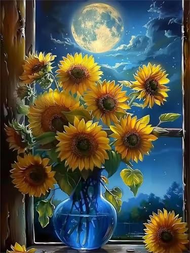 Puzzle 90 Teile Erwachsene Mondlicht Sonnenblume, DIY Klassische Jigsaw Puzzles Legespiel, Geschicklichkeitsspiel für Die Ganze Familie, Puzzles Farbenfrohes für Home Dekoration Puzzle 90 Teile Erwachsene Mondlicht Sonnenblume, DIY Klassische Jigsaw Puzzles Legespiel, Geschicklichkeitsspiel für Die Ganze Familie, Puzzles Farbenfrohes für Home Dekoration von Tainrun