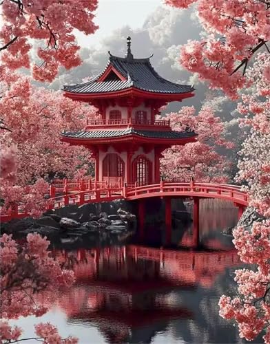 Puzzle 90 Teile Erwachsene Rote Architekturlandschaft, DIY Klassische Jigsaw Puzzles Legespiel, Geschicklichkeitsspiel für Die Ganze Familie, Puzzles Farbenfrohes für Home Dekoration Puzzle 90 Teile Erwachsene Rote Architekturlandschaft, DIY Klassische Jigsaw Puzzles Legespiel, Geschicklichkeitsspiel für Die Ganze Familie, Puzzles Farbenfrohes für Home Dekoration von Tainrun