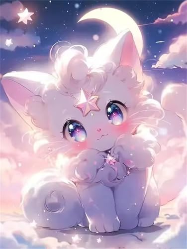 Puzzle 90 Teile Erwachsene Sternkatze Mond, DIY Klassische Jigsaw Puzzles Legespiel, Geschicklichkeitsspiel für Die Ganze Familie, Puzzles Farbenfrohes für Home Dekoration Puzzle 90 Teile Erwachsene Sternkatze Mond, DIY Klassische Jigsaw Puzzles Legespiel, Geschicklichkeitsspiel für Die Ganze Familie, Puzzles Farbenfrohes für Home Dekoration von Tainrun