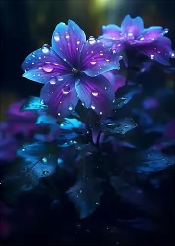 Puzzle 90 Teile Erwachsene Tautropfen-Blumen, DIY Klassische Jigsaw Puzzles Legespiel, Geschicklichkeitsspiel für Die Ganze Familie, Puzzles Farbenfrohes für Home Dekoration von Tainrun