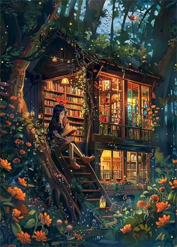 Puzzle 90 Teile Erwachsene Woods Bibliothek, DIY Klassische Jigsaw Puzzles Legespiel, Geschicklichkeitsspiel für Die Ganze Familie, Puzzles Farbenfrohes für Home Dekoration Puzzle 90 Teile Erwachsene Woods Bibliothek, DIY Klassische Jigsaw Puzzles Legespiel, Geschicklichkeitsspiel für Die Ganze Familie, Puzzles Farbenfrohes für Home Dekoration von Tainrun