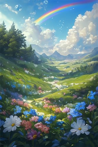 Puzzle 90 Teile für Erwachsene, Regenbogenhimmel-Grasland 25x20cm Puzzle Erwachsene 90 Teile Lernspiel Herausforderung Spielzeug, Geschicklichkeitsspiel für die ganze Familie Puzzle 90 Teile für Erwachsene, Regenbogenhimmel-Grasland 25x20cm Puzzle Erwachsene 90 Teile Lernspiel Herausforderung Spielzeug, Geschicklichkeitsspiel für die ganze Familie von Tainrun