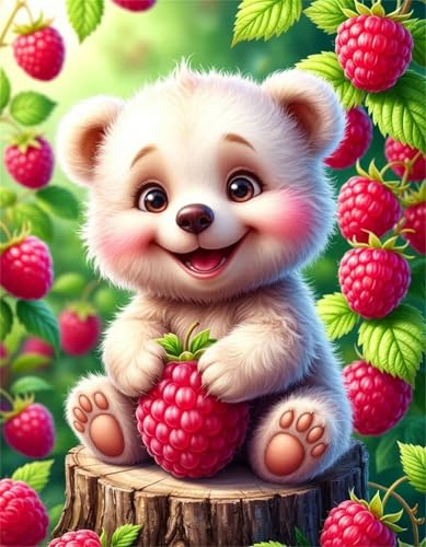 Puzzle 90 Teile für Erwachsene, Tierischer Beerenbär 25x20cm Puzzle Erwachsene 90 Teile Lernspiel Herausforderung Spielzeug, Geschicklichkeitsspiel für die ganze Familie von Tainrun