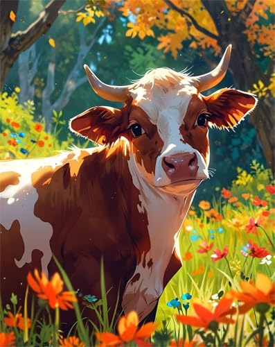 Puzzle für Erwachsene 1000 Teile schwer schwierig herausfordernde Jigsaw Puzzle 1000 Teile, Kreative Unterhaltung Klassische Puzzles Erwachsene, Home Dekor Puzzles Braune Kuhhölzer von Tainrun