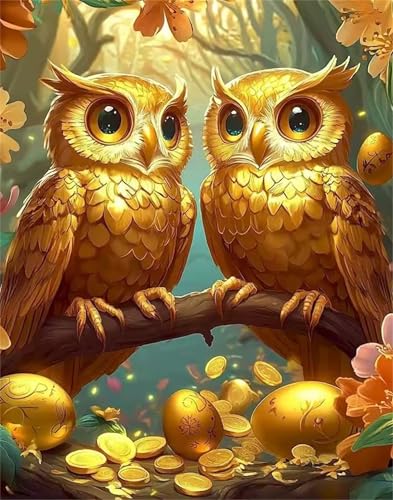 Puzzle für Erwachsene 1000 Teile schwer schwierig herausfordernde Jigsaw Puzzle 1000 Teile, Kreative Unterhaltung Klassische Puzzles Erwachsene, Home Dekor Puzzles Goldene Eule Wälder von Tainrun