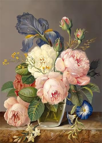 Puzzle für Erwachsene 1500 Teile schwer schwierig herausfordernde Jigsaw Puzzle 1500 Teile, Kreative Unterhaltung Klassische Puzzles Erwachsene, Home Dekor Puzzles Elegante Blumenvase von Tainrun