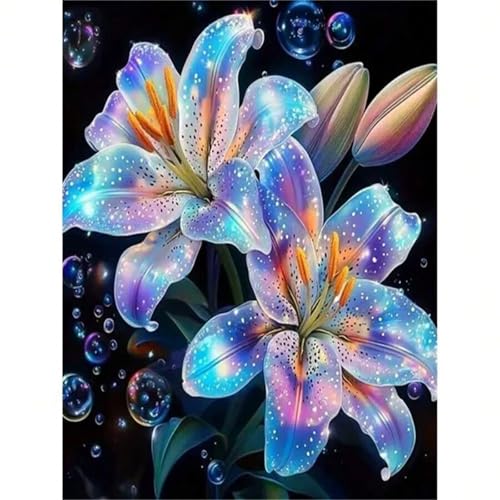 Puzzle für Erwachsene 1500 Teile schwer schwierig herausfordernde Jigsaw Puzzle 1500 Teile, Kreative Unterhaltung Klassische Puzzles Erwachsene, Home Dekor Puzzles Glitzer-Lilien-Blasen von Tainrun