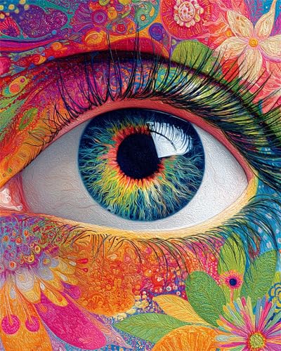 Puzzle für Erwachsene 200 Teile schwer schwierig herausfordernde Jigsaw Puzzle 200 Teile, Kreative Unterhaltung Klassische Puzzles Erwachsene, Home Dekor Puzzles Lebendige Farben Auge von Tainrun