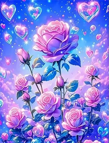 Puzzle für Erwachsene 200 Teile schwer schwierig herausfordernde Jigsaw Puzzle 200 Teile, Kreative Unterhaltung Klassische Puzzles Erwachsene, Home Dekor Puzzles Rosa Rosengarten von Tainrun