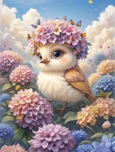 Puzzle für Erwachsene 2000 Teile schwer schwierig herausfordernde Jigsaw Puzzle 2000 Teile, Kreative Unterhaltung Klassische Puzzles Erwachsene, Home Dekor Puzzles Hortensie Vögel Himmel von Tainrun