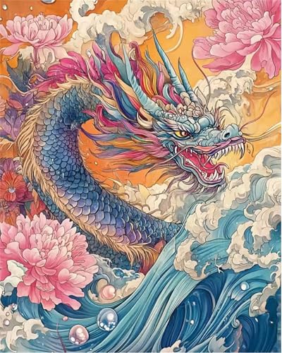 Puzzle für Erwachsene 30 Teile schwer schwierig herausfordernde Jigsaw Puzzle 30 Teile, Kreative Unterhaltung Klassische Puzzles Erwachsene, Home Dekor Puzzles Anime Drachenpfingstrose von Tainrun