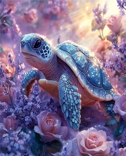 Puzzle für Erwachsene 30 Teile schwer schwierig herausfordernde Jigsaw Puzzle 30 Teile, Kreative Unterhaltung Klassische Puzzles Erwachsene, Home Dekor Puzzles Blume Schildkröte Rose von Tainrun