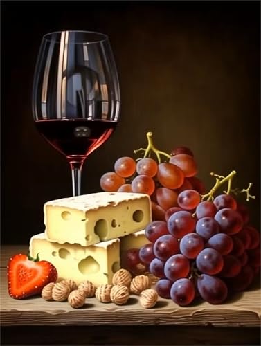 Puzzle für Erwachsene 30 Teile schwer schwierig herausfordernde Jigsaw Puzzle 30 Teile, Kreative Unterhaltung Klassische Puzzles Erwachsene, Home Dekor Puzzles Käse Erdnüsse Trauben von Tainrun