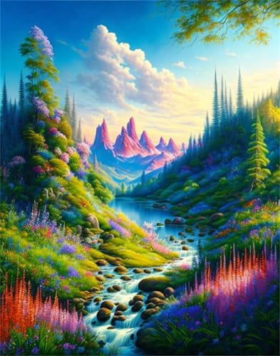 Puzzle für Erwachsene 30 Teile schwer schwierig herausfordernde Jigsaw Puzzle 30 Teile, Kreative Unterhaltung Klassische Puzzles Erwachsene, Home Dekor Puzzles Natürlicher Bachbaum von Tainrun