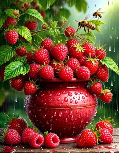 Puzzle für Erwachsene 300 Teile schwer schwierig herausfordernde Jigsaw Puzzle 300 Teile, Kreative Unterhaltung Klassische Puzzles Erwachsene, Home Dekor Puzzles Rote Vase Bienen von Tainrun