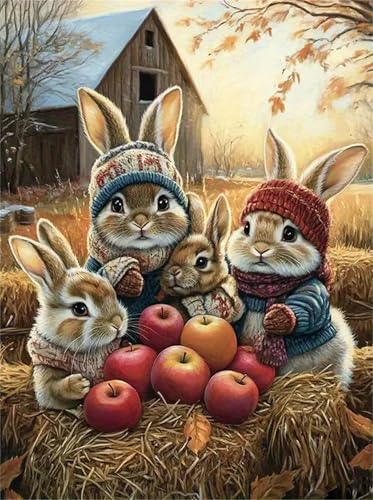 Puzzle für Erwachsene 500 Teile schwer schwierig herausfordernde Jigsaw Puzzle 500 Teile, Kreative Unterhaltung Klassische Puzzles Erwachsene, Home Dekor Puzzles Herbst, Tiere, Kaninchen von Tainrun