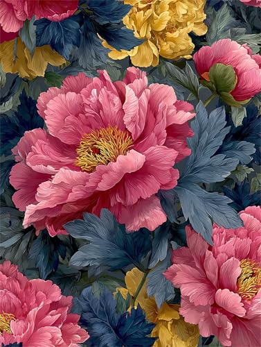 Puzzle für Erwachsene 500 Teile schwer schwierig herausfordernde Jigsaw Puzzle 500 Teile, Kreative Unterhaltung Klassische Puzzles Erwachsene, Home Dekor Puzzles Rosa Vintage Blumen von Tainrun